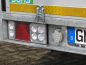Preview: Truck-Lite LED Kennzeichenleuchte grau 12V