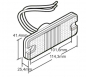 Preview: LED Markierungsleuchte rot 18011R 10-30V mit Refelktor