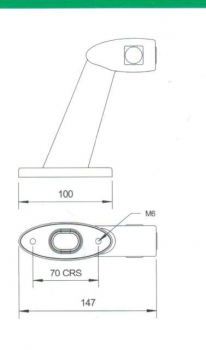 840/01/04 Rubbolite LED Positionsleuchte rechts, horizontal