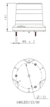 LED Rundumleuchte 148LED/13/00