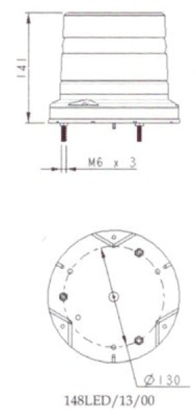 LED Rundumleuchte 148LED/13/00